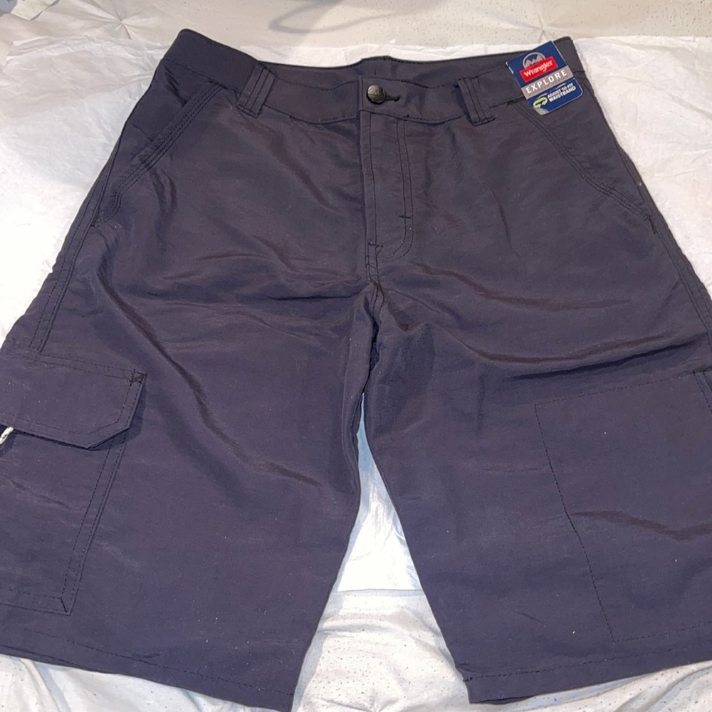 Boys black shorts with adjustable waistband